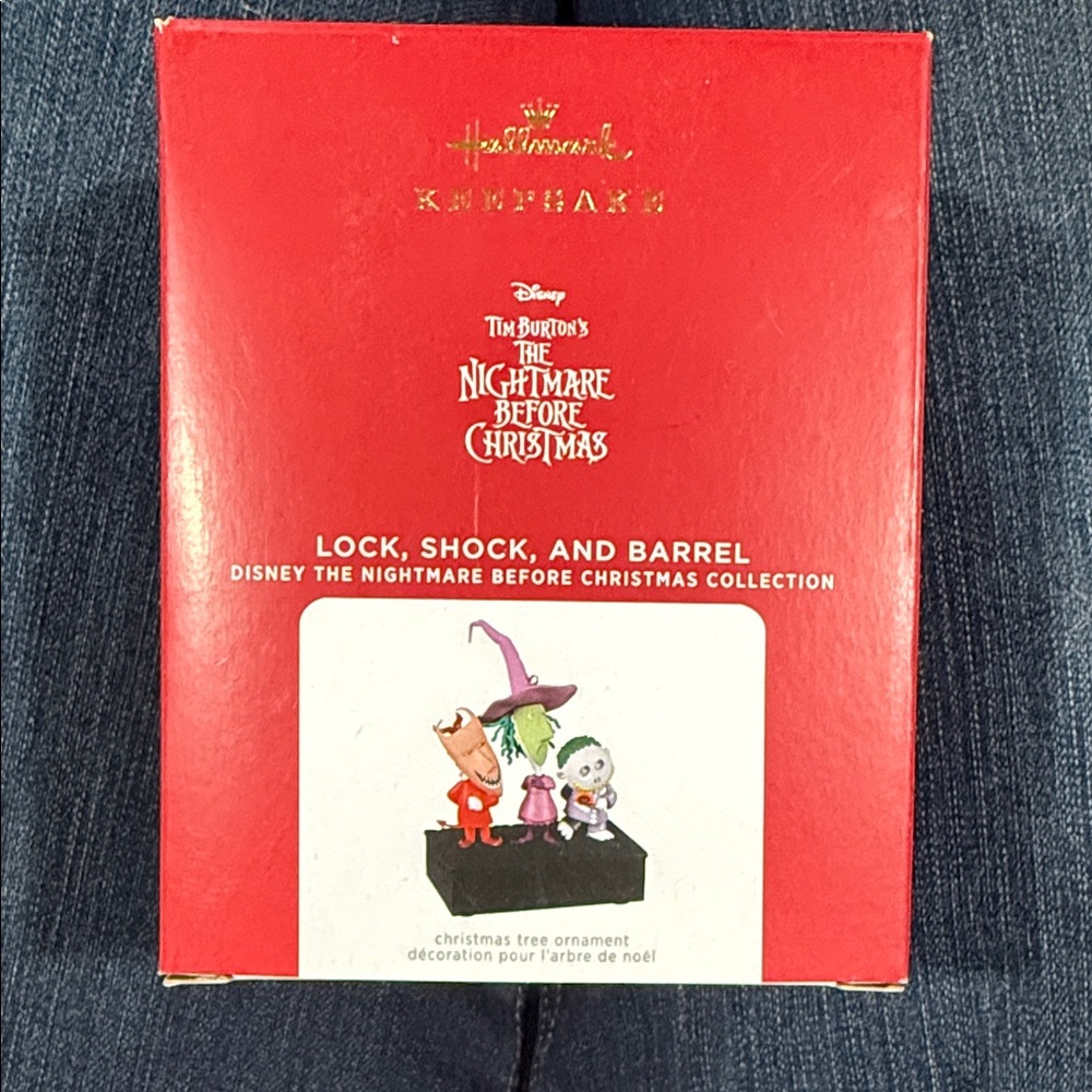 Hallmark Keepsake Nightmare Before Christmas Ornament Lock, Shock, and Barrel